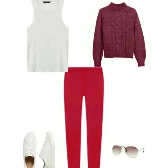 NWT Banana Republic Cozy Cable Mock-Neck Sweater - Picture 4 of 14